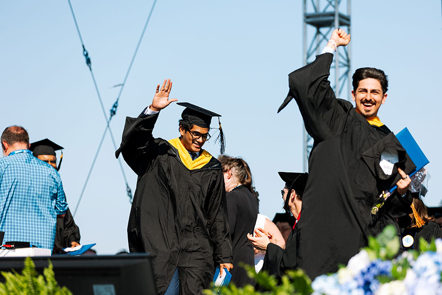 Graduates at Commencement