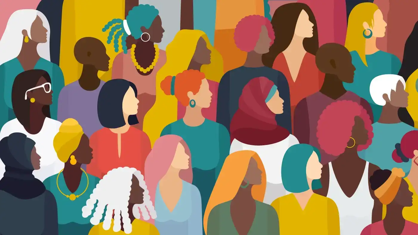 graphic image of women of many nationalities and color